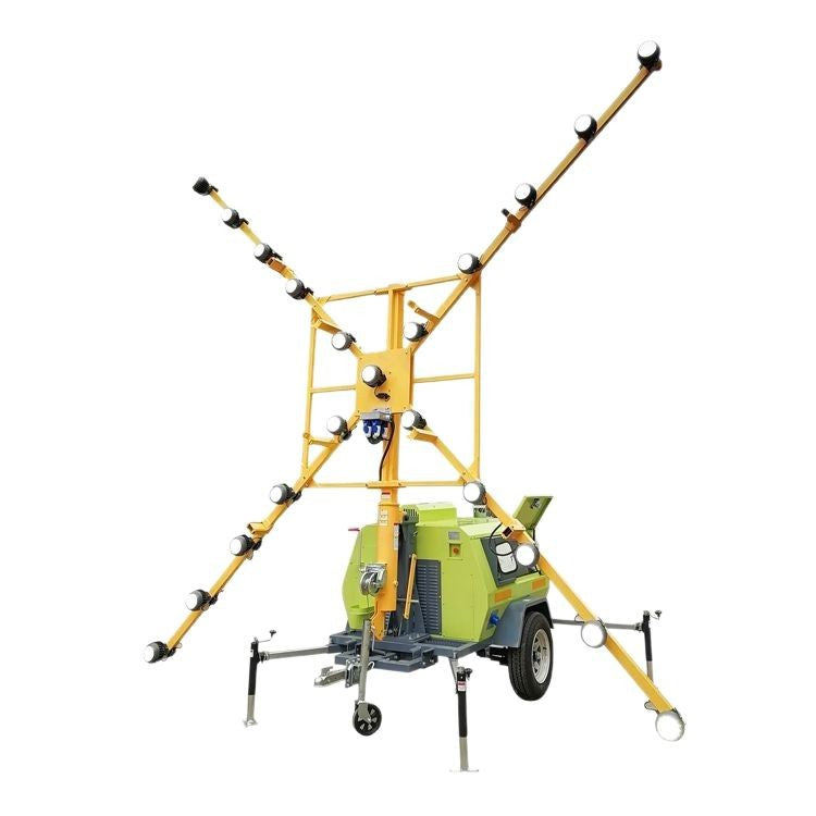 Airport buffer safety indicator, mobile airport runway lighting vehicle 8kw high-power power generation emergency lighting