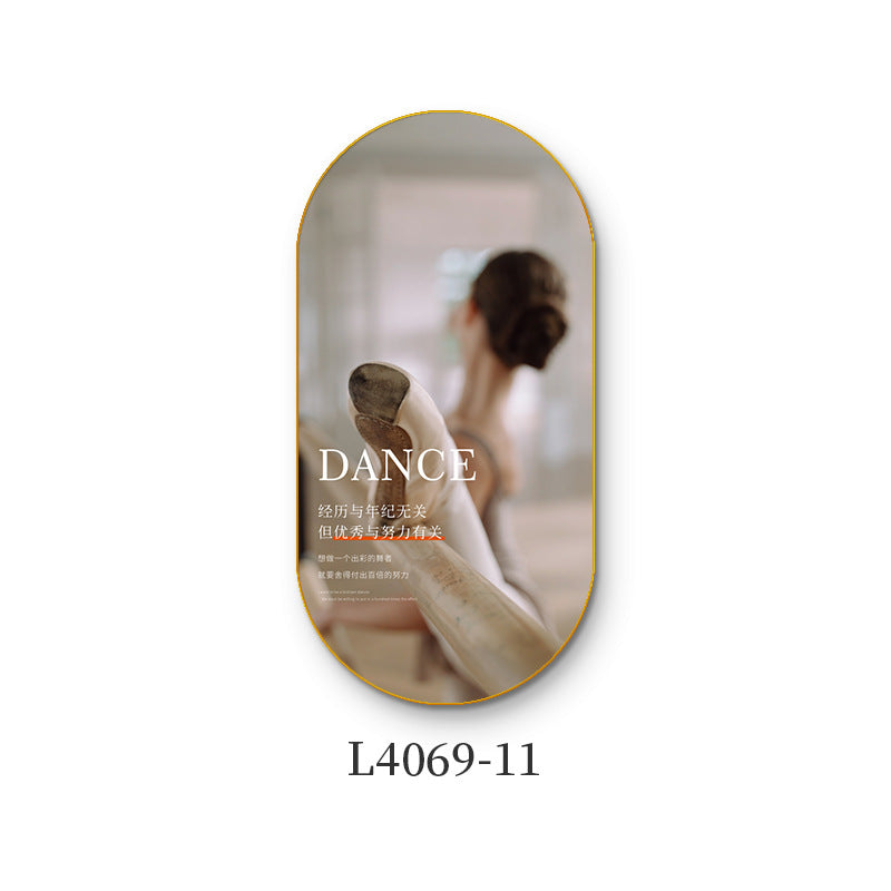 Ballet class wall decoration dance studio girls inspirational slogans poster hanging art school mural