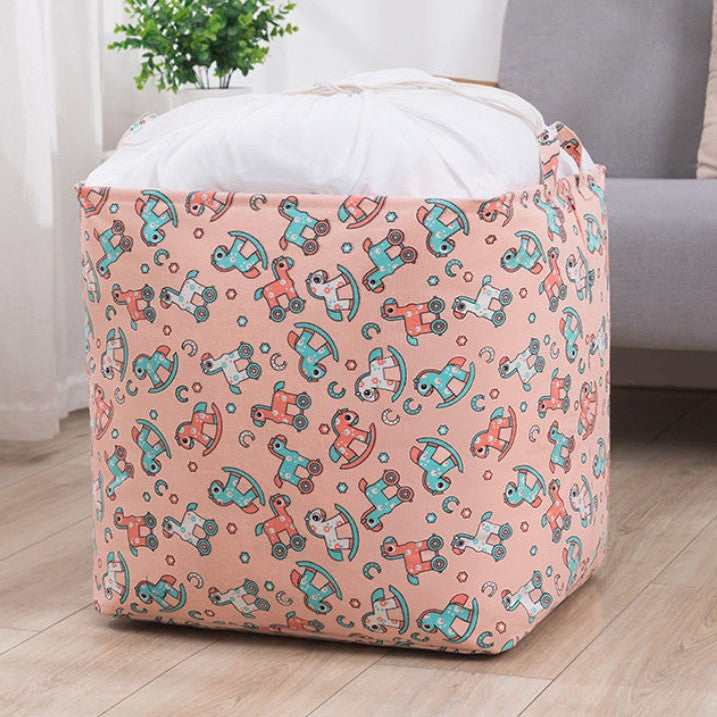 Quilt storage bag Large capacity mildew-proof and moisture-proof clothes sorting bag Dirty clothes basket bundle mouth storage basket Moving packing bag