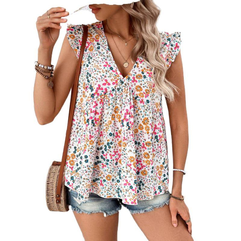 summer european and american cross-border trade style shirts and tank tops