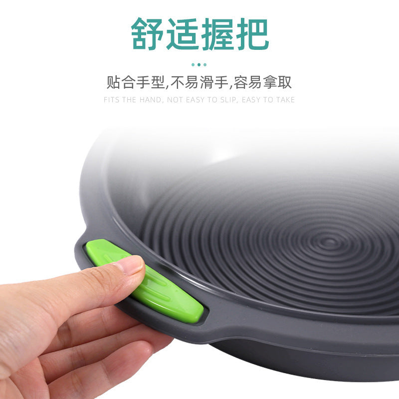 Factory new in stock 9.5inch silicone round cake mold baking pan for homediy non-stick