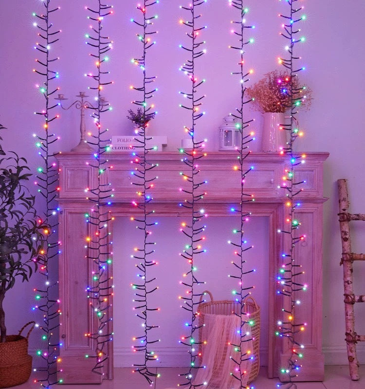 LED firecracker meteor light ponytail hanging tree light project lighting decorative lights racing waterfall new year spring festival light string