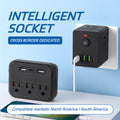 Factory direct us standard power strip adapter with usb ports - wireless socket for us, canada, and mexico