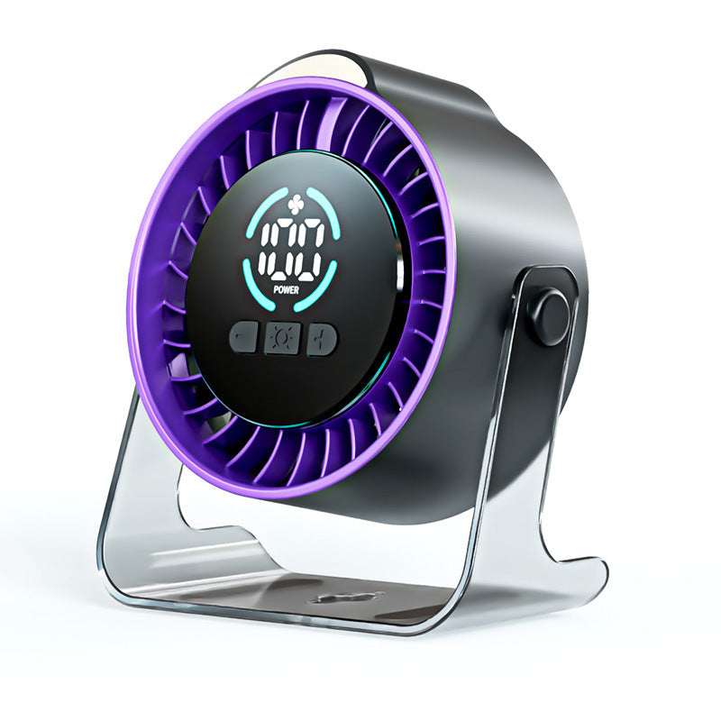 New high-speed desktop fan - usb powered, quiet operation, ideal for home, dorm, kitchen. wall-mountable, with night light feature. compact mini fan for desktop use