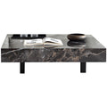 Italian slate coffee table small apartment living room casual tea table floor-standing designer square model designer coffee table