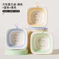 Type a square morandi-yellow + green + blue [pack of three]