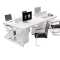 Office furniture desk 4-seater double 6-station workstation booth desk computer desk chair combination executive office desk