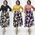 African   new fashion women's chiffon a-line dress plus size printed dress