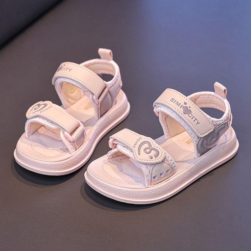 Girls' sandals: new  summer collection - soft sole, fashionable princess beach sandals for girls, anti-slip slides, baby shoes