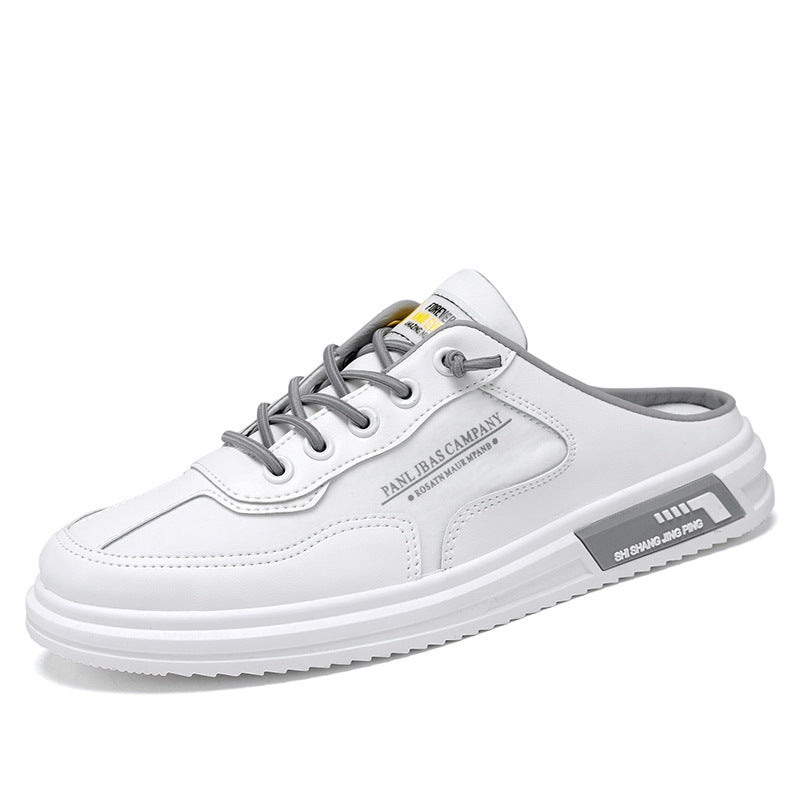 Men's summer breathable slip-on loafers - ice silk canvas white cloth shoes - casual sneakers for students