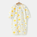 Newborn baby rompers - lightweight spring/summer long-sleeve sleep suits & crawling outfits