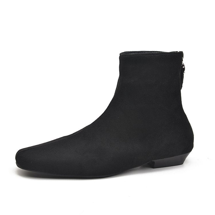 autumn new arrival: plus-size women's flat ankle boots for cross-border e-commerce. sizes 35-42 available. wholesale options and dropshipping services available for  and