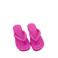 Eva thick-soled flip-flops for women, 2025 summer solid color fashion outdoor wear, "stomping on shit" comfort, casual beach sandals