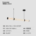 Restaurant chandelier italian normcore modern casual imitation marble dining table bar accessible luxury island table one-word long lamp