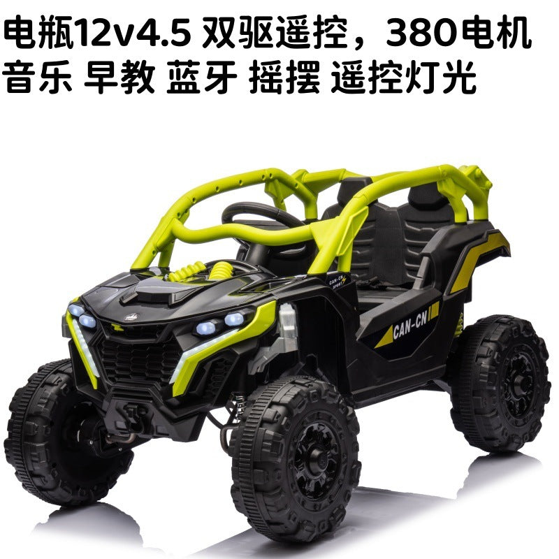New  children's electric car four-wheeled car men and women children's toys music lights charging remote control off-road vehicle