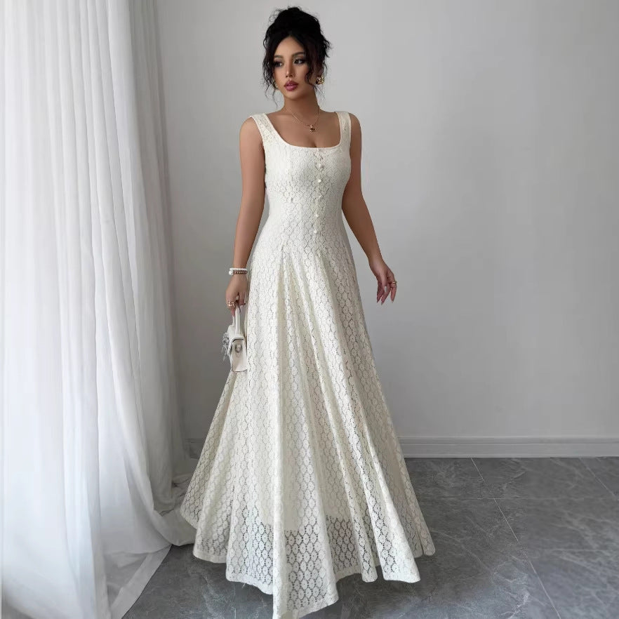 summer  new arrivalknittingcut outpure colordresssexy silm suspender long skirt