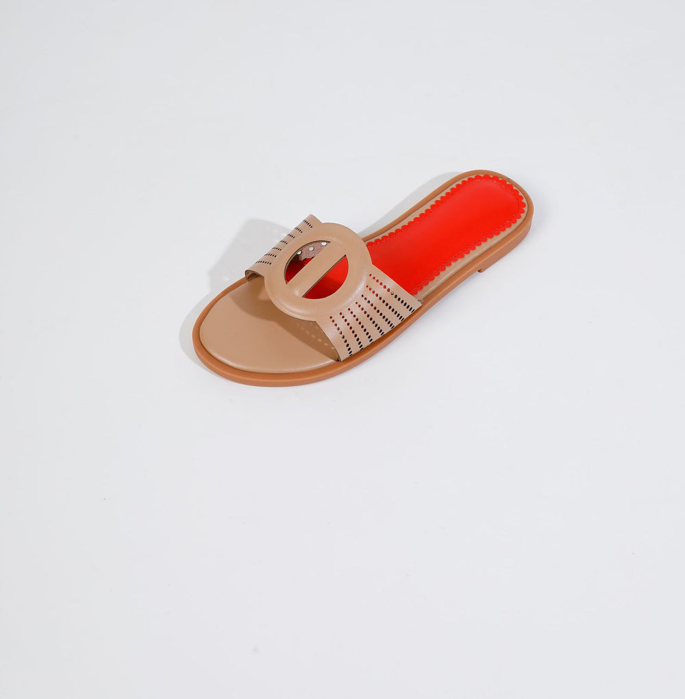 2025 summer fashion new low heel round toe flat women's shoes sandals & slippers - non-slip ladies' slippers