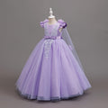 fashionable girl dress shawl elegant clothing girl dress kids princess dress new arrival