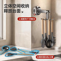 Kitchen rotate suction cup hook storage rack spatula spoon shovel hanger punch-free kitchenware storage rack