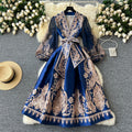 High-end evening gown for socialites: a chic, one-piece dress with cinched waist and tie detail – perfect for parties and everyday wear