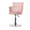 Customizable dining chair - plastic hollow chair with gas lift, adjustable backrest, high bar stool - bar chair for home use