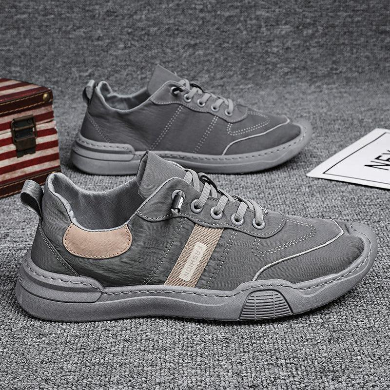 Men's spring breathable canvas shoes 2025 new men's cloth shoes korean style trendy versatile casual sneakers fashion shoes