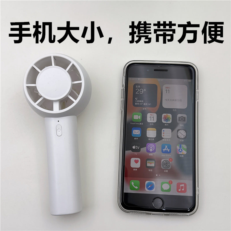 Mini turbine cooling desktop fan usb rechargeable outdoor new portable hiking buckle cold compress handheld fan