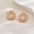 Women's earrings wholesale: cross-border sun eye earrings, unique design, light luxury, high-end star and heart studs