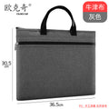 Large capacity waterproof satchel document bag zipper conference bag double layer document bag storage bag document bag customized logo