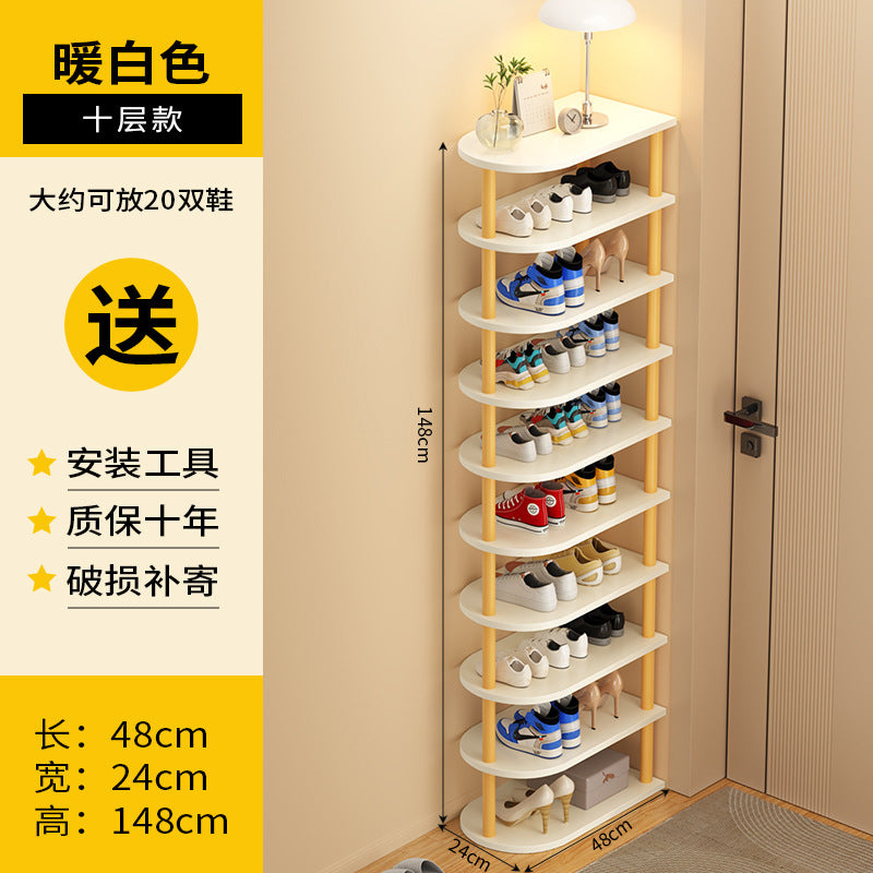 Shoe rack, multi-storey dormitory at the entrance of the home, simple small and narrow entrance door, shoe rack storage, space-saving shoe cabinet