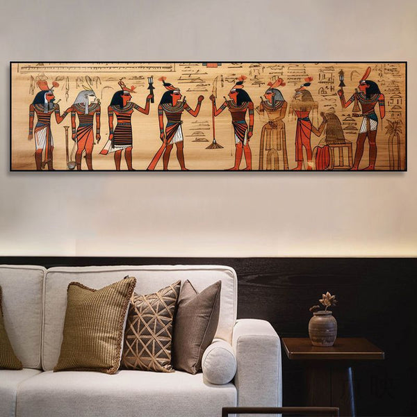 Ancient Egyptian decorative painting desert camel pyramid hanging painting characteristic restaurant hotel homestay banner mural