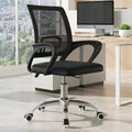 Office chair computer chair ergonomic swivel chair comfortable long-seat adjustable height chair study breathable backrest chair mesh carbon steel