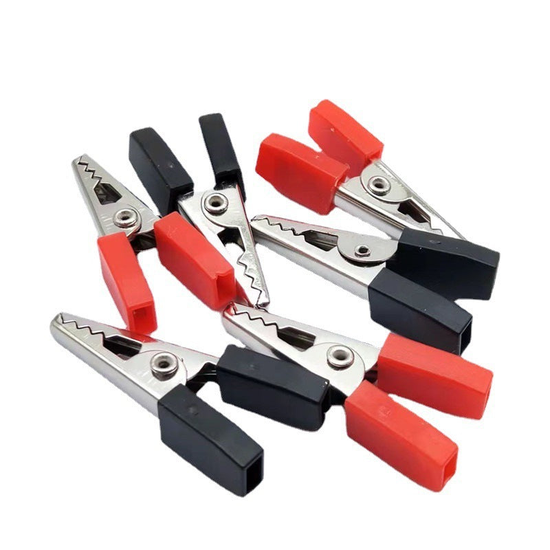 35MM double handle crocodile entrainment insulation sheath PVC sleeve small 028 small charging clip test clip iron clip high frequency