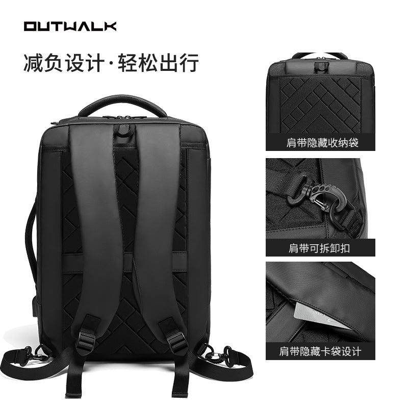 Source manufacturer customized men's backpack can be shoulder laptop bag men's lightweight business backpack printed logo