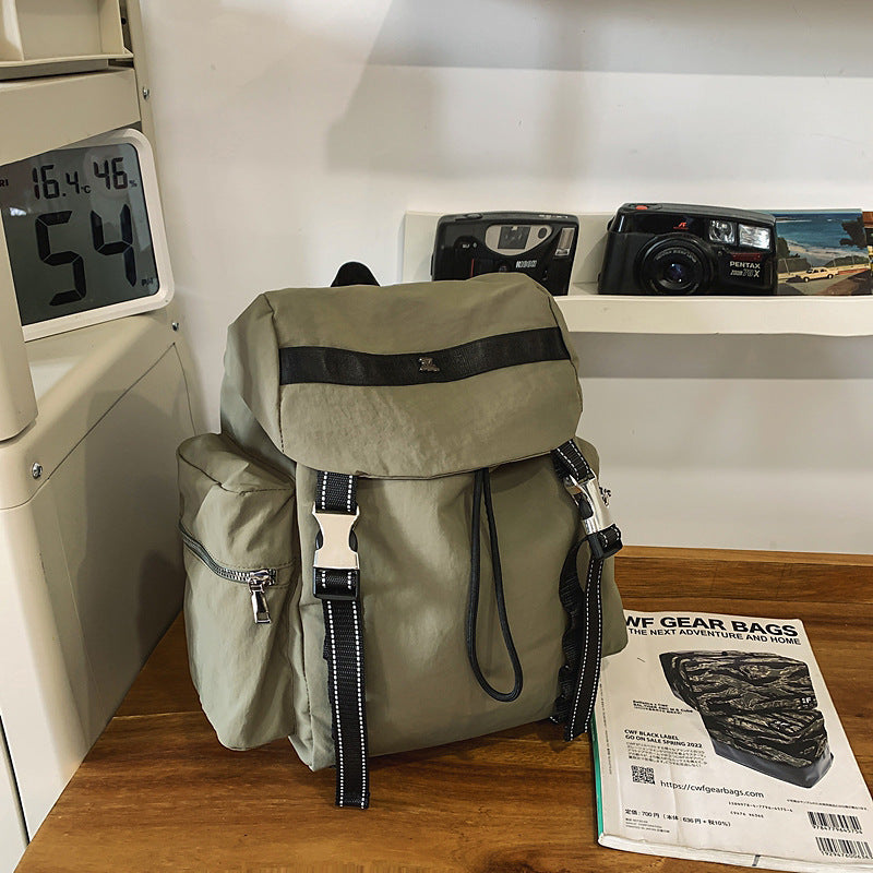 Cross-border light travel large-capacity backpack simple trend college student schoolbag outdoor hiking backpack