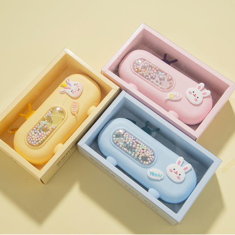 New Bubble Machine Stationery Box Creative Stationery Silicone Pencil Bag Kindergarten Pencil Case Men's and Women's Novelty Tongzhuo Pencil Bag