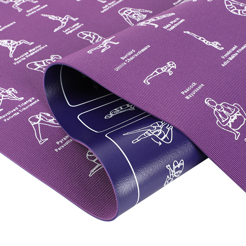 Pvc men's gym mat non-slip yoga mat manufacturer cross-border sports home rubber professional training exercise mat