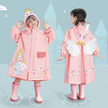 Kids' raincoat - new  design for boys and girls, ages 3-10. perfect for school, with backpack space