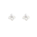 French cream white clover pearl earrings - unique design, high-end earrings & studs - new 2026 accessories