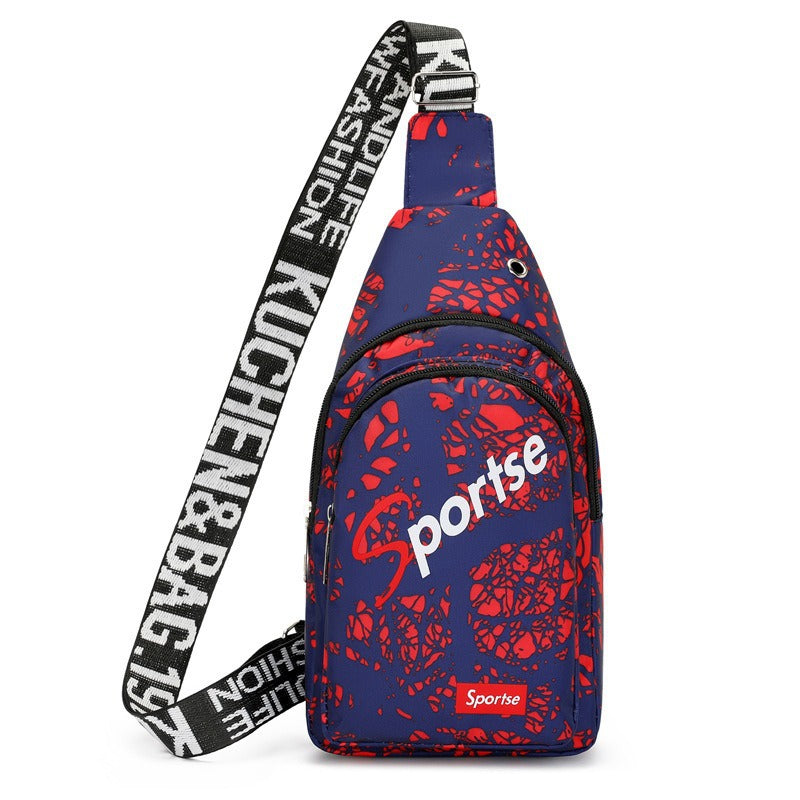 Cross-border fashion breast bag men's Oxford casual shoulder bag diagonal span new backpack trendy waist bag crossbody bag wholesale