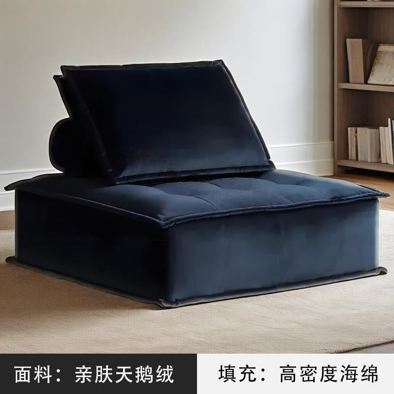 Lazy sofa apartment small apartment italian normcore living room popular technology cloth accessible luxury square single tofu sofa