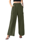 quick-dry sun protection ice silk cargo pants - women's summer lightweight high-waisted loose fit slimming casual straight leg hot girl style