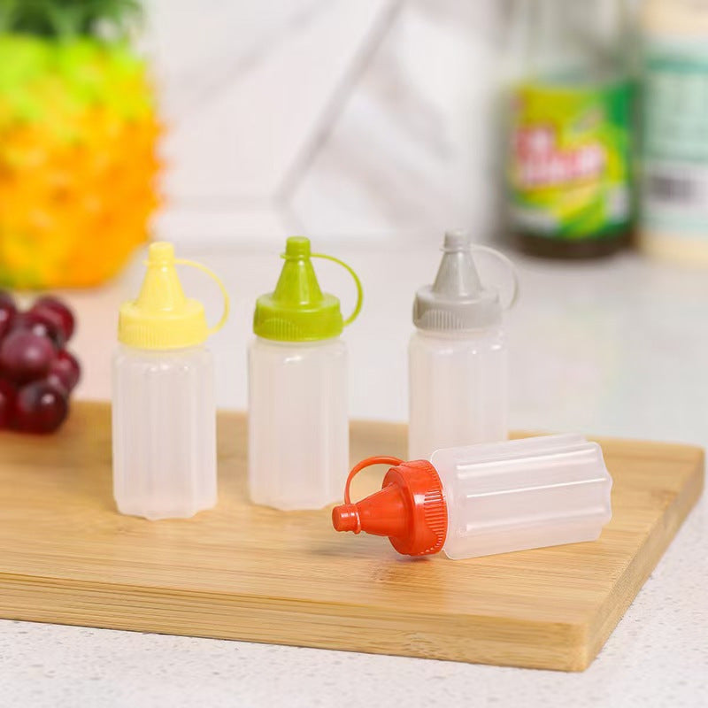 Mini sauce bottle plastic squeeze sauce bottle japanese style squeeze condiment bottle food grade portable soy sauce bottle cross-border