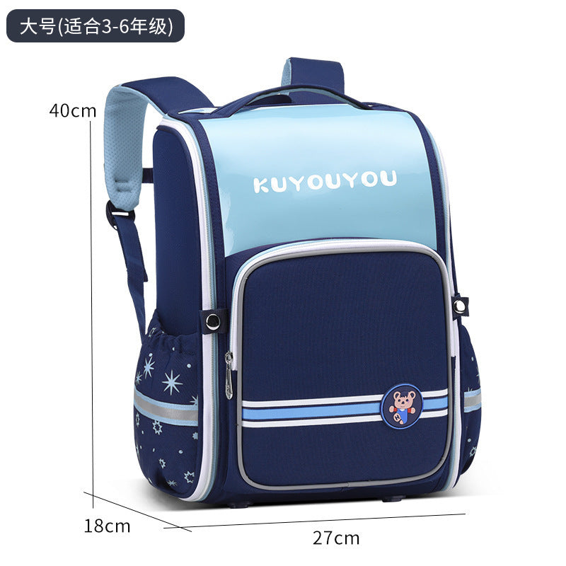 spine-protecting british style girl cartoon waterproof large-capacity k-style girl kids primary school student schoolbag wholesale