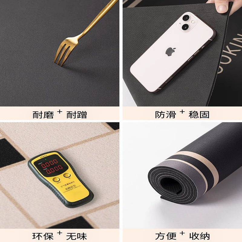 Kitchen floor mat non-slip oil-proof  new diatom mud wipeable no-wash special mat water-absorbent no-wash floor mat