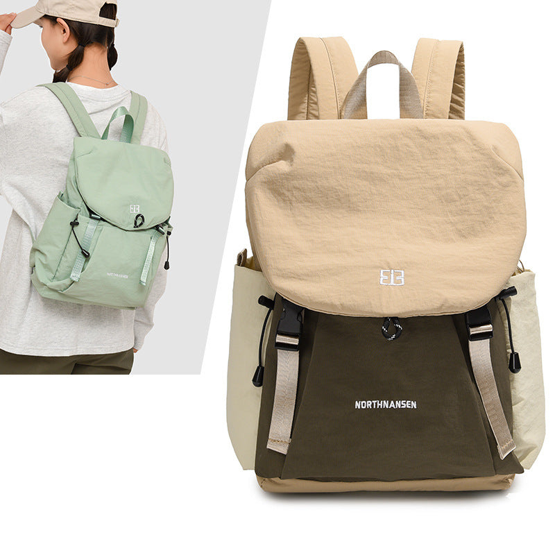 Cross-border travel backpack, new backpack, women's large-capacity fashion, lightweight, waterproof, simple commuting leisure bag when going out