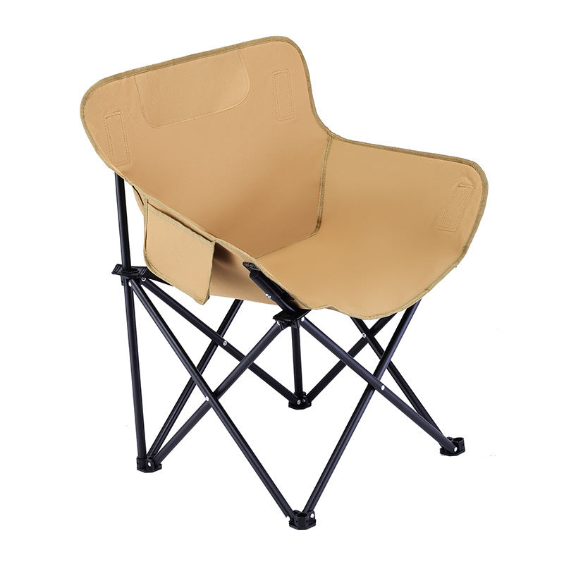 Outdoor folding chair elevated moon chair camping chair portable stool fishing beach lounge chair picnic table and chair set gear