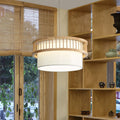 Nordic solid wood pendant light - restaurant, dining, hotel private room, noodle shop hanging lamp - japanese style master bedroom lighting fixture