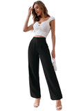 82508#  cross-border women's fashion: european & american ins style, trendy casual, drapey, loose fit, slimming high-waisted trousers