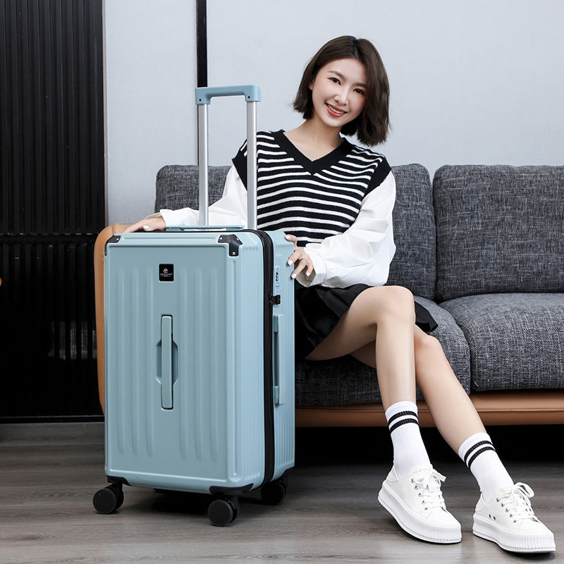 Large capacity thickened suitcase women's 28-inch universal wheel trolley suitcase 26 password leather case men's durable